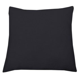   989-02 Párna anyag 14ct előlap+háttér cipzárral 40x40 cm-fekete