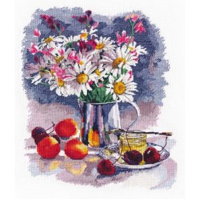 S1304 Stilllife with Chamomiles 25x32 cm