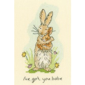 XAJ04  Anita Jeram - I've Got You Babe 12x18 cm