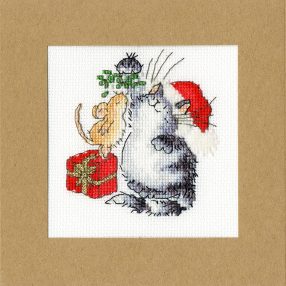 XMAS26  Margaret Sherry - Under The Mistletoe 10x10 cm