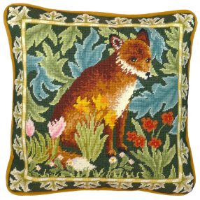 TAC10 William Morris - Woodland Fox Tapestry 35,5x35,5 cm