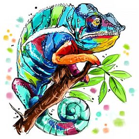 WD2514 Chameleon 38x38 cm