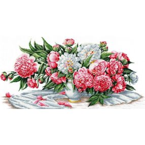SANB17 Bouquet of Peonies 50x25,5 cm