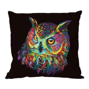 ZU10635-01 Colourful owl 40x40 cm