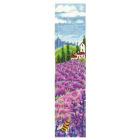 SANZ-54 Bookmark. Lavender fields 5,5x22 cm