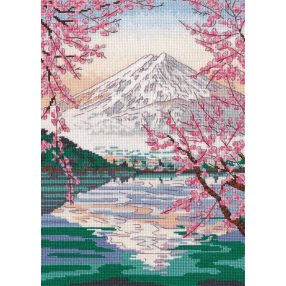 S1311 Fujiyama és Kawaguchi tó 20x30 cm