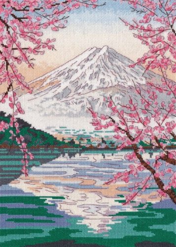 S1311 Fujiyama és Kawaguchi tó 20x30 cm