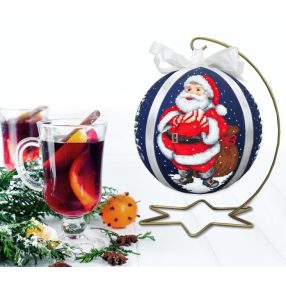 ZU10641 Christmas ball with Santa Claus 15 cm