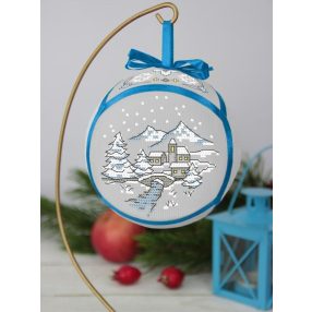 ZU10291 Christmas ball with a brigde 12 cm