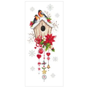 Z10444 Christmas bird house 25x56 cm