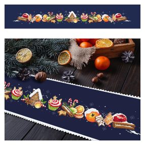 ZU10443 Long table winter runner 117x21 cm