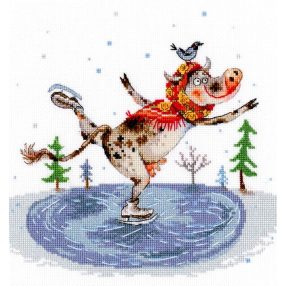 M835 Graceful skating 20x20 cm