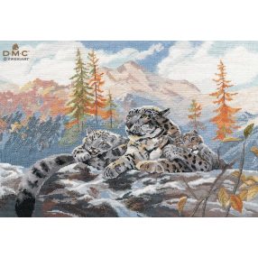 S1342 Snow leopard 40x28 cm
