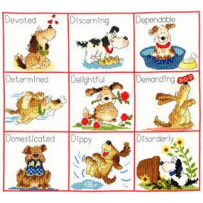 XMS24 Margaret Sherry - It's A Dog's Life 35x32 cm