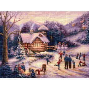 Leti 967 Skating by twilight 38x28 cm