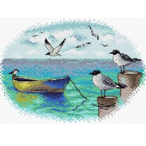 SM557 At the pier 22x16 cm