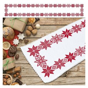 ZU10651 Long norvegian table runner 117x21 cm