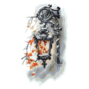 10447 Régi lámpás 31x51 cm