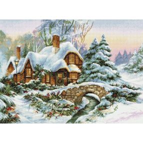 BU5001 Téli táj 47x34 cm