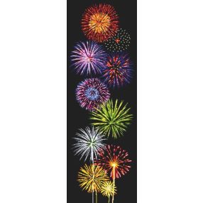 Z10658 Magic of fireworks 26x74 cm