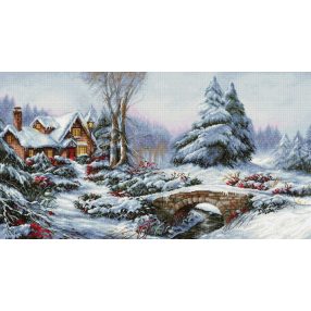 BU5002 Téli táj  60x32,5cm