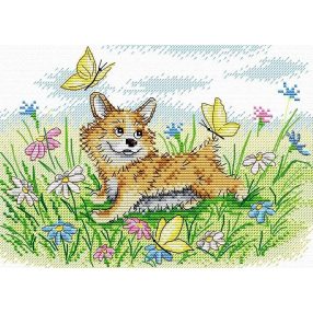 SM511 On a sunny lawn 21x16 cm