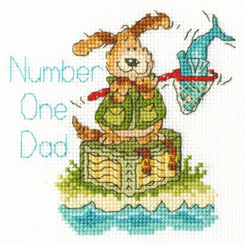 XGC24 Margaret Sherry - Number One Dad 10x10 cm