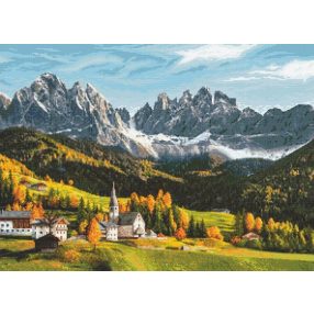 Z10666 Autumn coloured mountains 55x40 cm