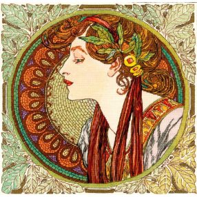 100-061 Laurel - Mucha 30x30 cm