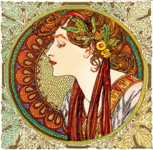 100-061 Laurel - Mucha 30x30 cm