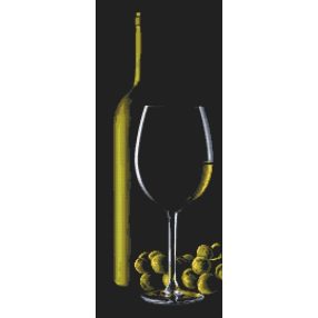 Z10318 Glass with white wine 20x50 cm