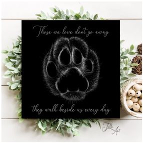 1643 Those we love dont go away 20x20 cm