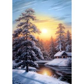 WD2611 Winter sunrise 70x48 cm