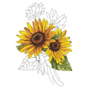 Z10322 Stately sunflower 20x30 cm