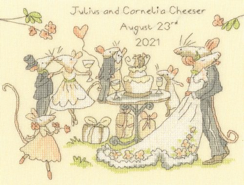 XAJ14 Anita Jeram - Mice day for a white wedding 25x19 cm