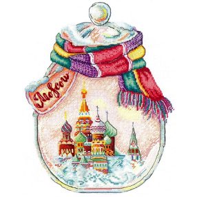 SANG-07 Cities in bottles, Moscow 18x23 cm