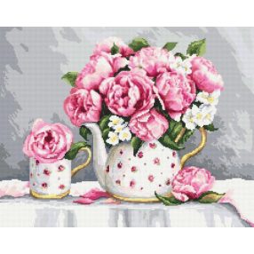 Z10461 Porcelain peonies 44x35 cm