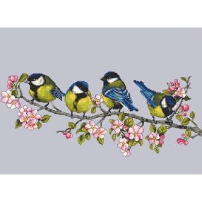 Z10328 Tits on a twig 40x30 cm