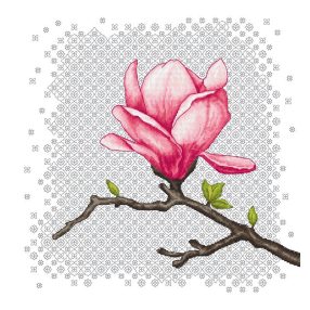Z10671 Charming magnolia 40x40 cm