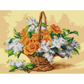 3219J P.de Longpre-Pipacsok és orgonák 30x40 cm