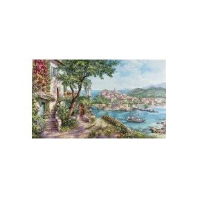 3-32 Azure-blue coast 55x33 cm