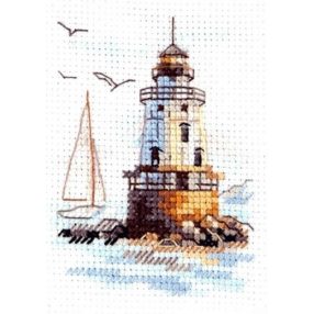 0-224 Sunny morning Lighthouse 6x9 cm