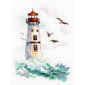 0-223 Sea is shaking - Lighthouse 6x9 cm
