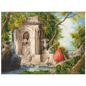 mk056 A parkban 43x33 cm