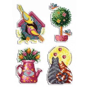 SR578 Seasons Spring. Magnets 7x9 cm