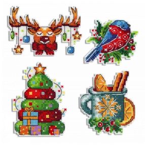 SR581 Mágnes - évszakok - tél 7x9 cm/db