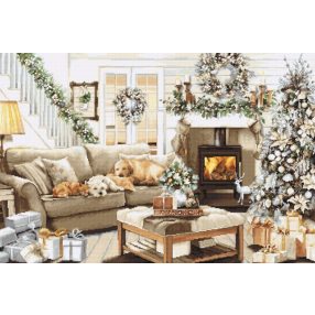 B2393 Fehér karácsonyról álmodozom 50x34 cm