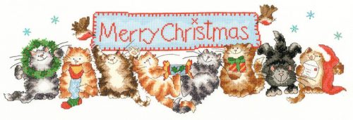 XMS30 Margaret Sherry - Merry Catmas 53x18 cm