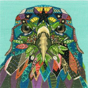 XSTU01 Sharon Turner - Jewelled Eagle 32x32 cm