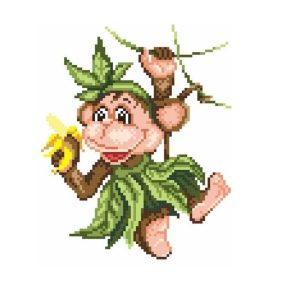 SKN438 Monkey 20x15 cm